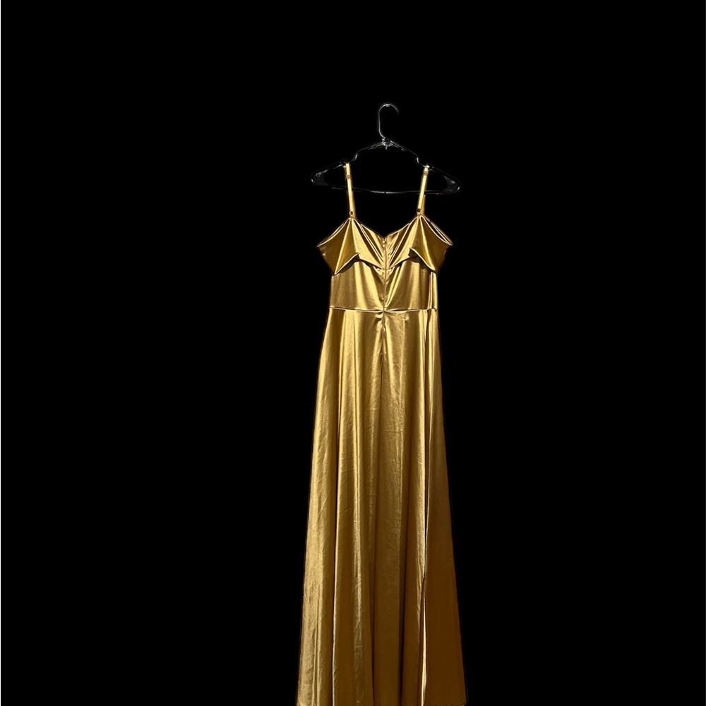 Radiant Gold Maxi Dress